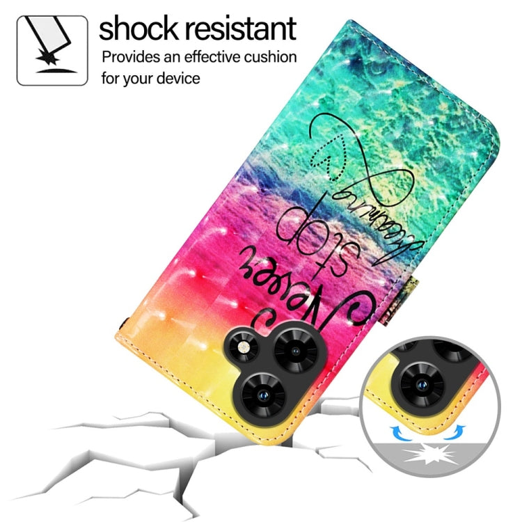For Infinix Hot 30i 3D Painting Horizontal Flip Leather Phone Case