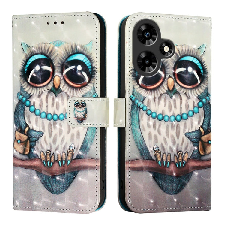 For Infinix Hot 30i 3D Painting Horizontal Flip Leather Phone Case