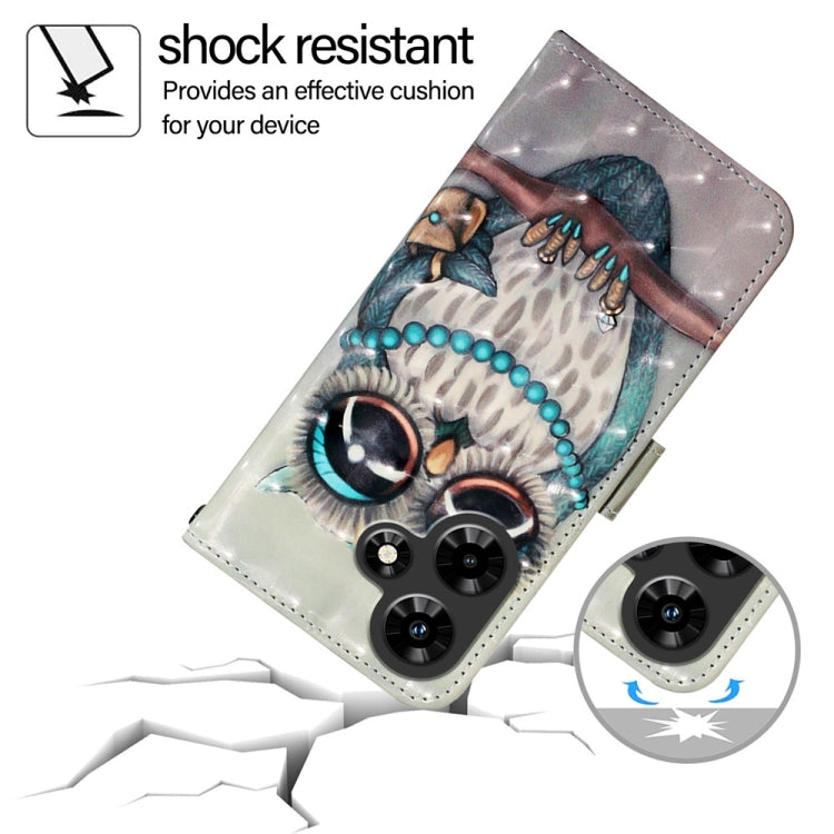 For Infinix Hot 30i 3D Painting Horizontal Flip Leather Phone Case