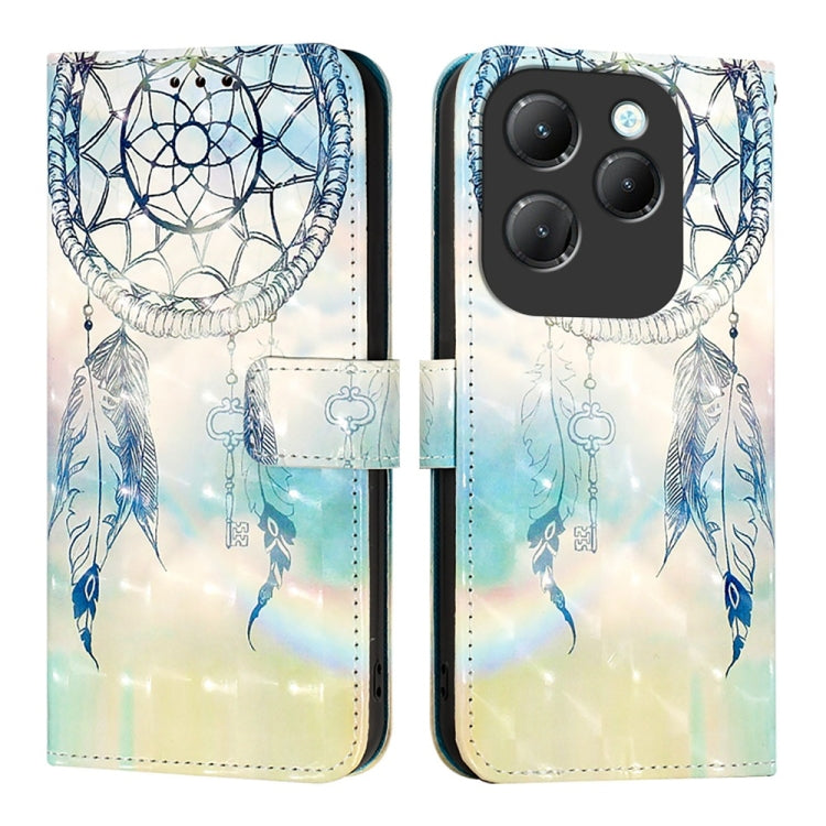 For Infinix Hot 40 / Hot 40 Pro 3D Painting Horizontal Flip Leather Phone Case