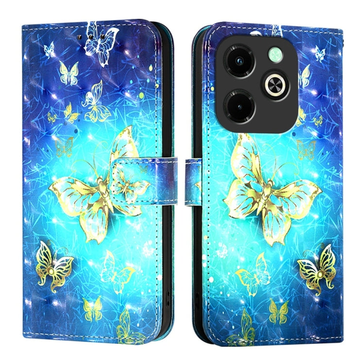For Infinix Hot 40i 3D Painting Horizontal Flip Leather Phone Case
