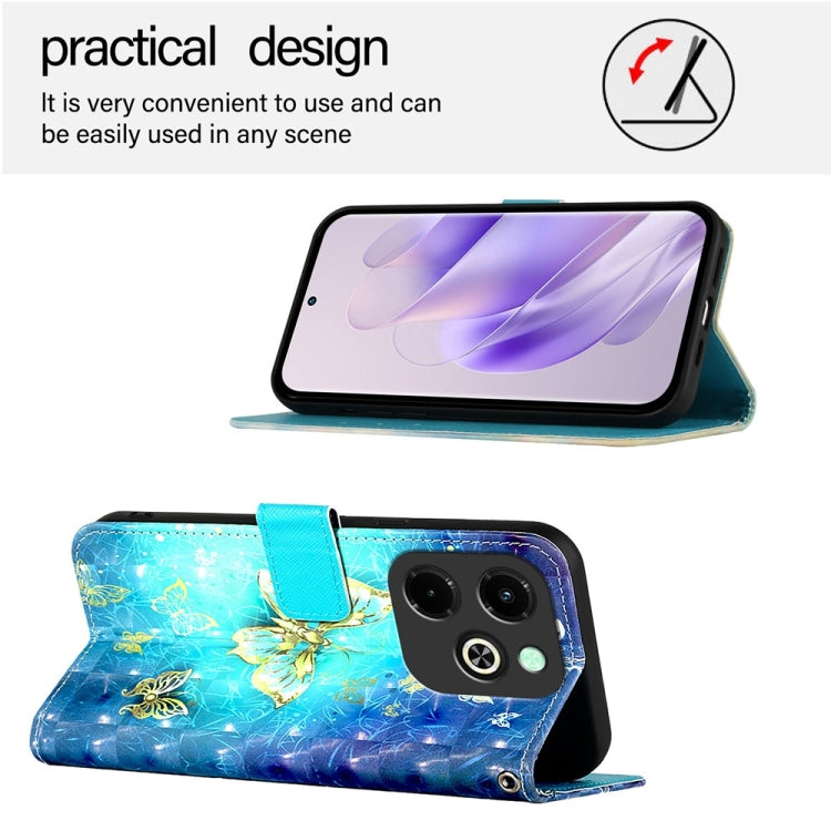 For Infinix Hot 40i 3D Painting Horizontal Flip Leather Phone Case