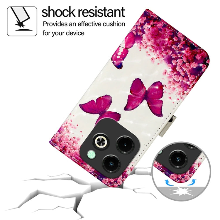 For Infinix Hot 40i 3D Painting Horizontal Flip Leather Phone Case