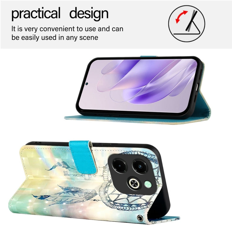 For Infinix Hot 40i 3D Painting Horizontal Flip Leather Phone Case