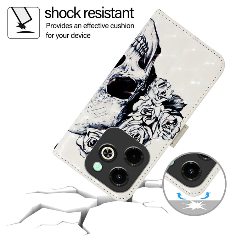 For Infinix Hot 40i 3D Painting Horizontal Flip Leather Phone Case