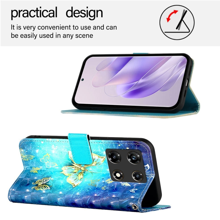 For Infinix Note 30 5G / Note 30 Pro 3D Painting Horizontal Flip Leather Phone Case