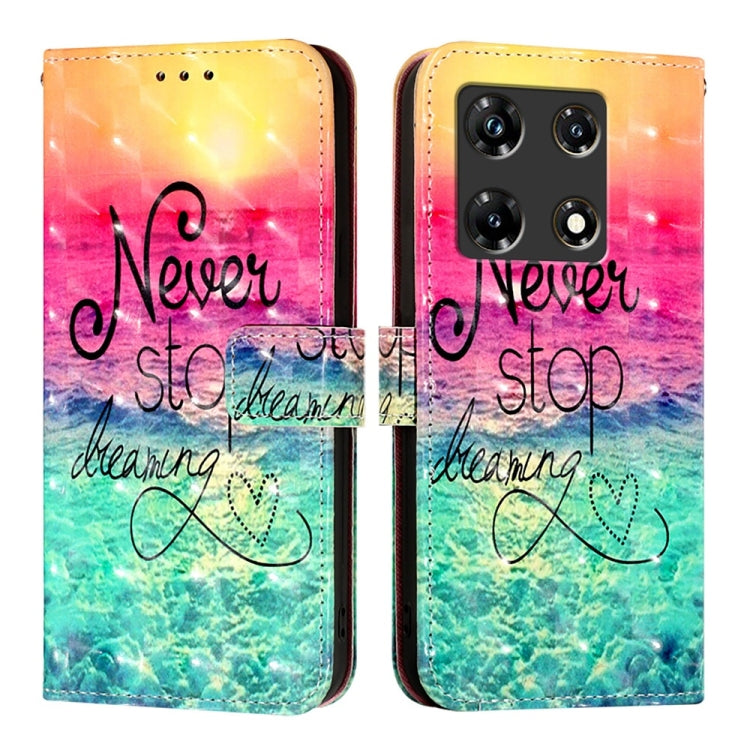 For Infinix Note 30 5G / Note 30 Pro 3D Painting Horizontal Flip Leather Phone Case