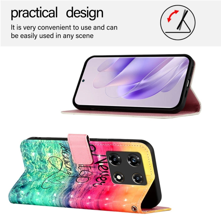 For Infinix Note 30 5G / Note 30 Pro 3D Painting Horizontal Flip Leather Phone Case
