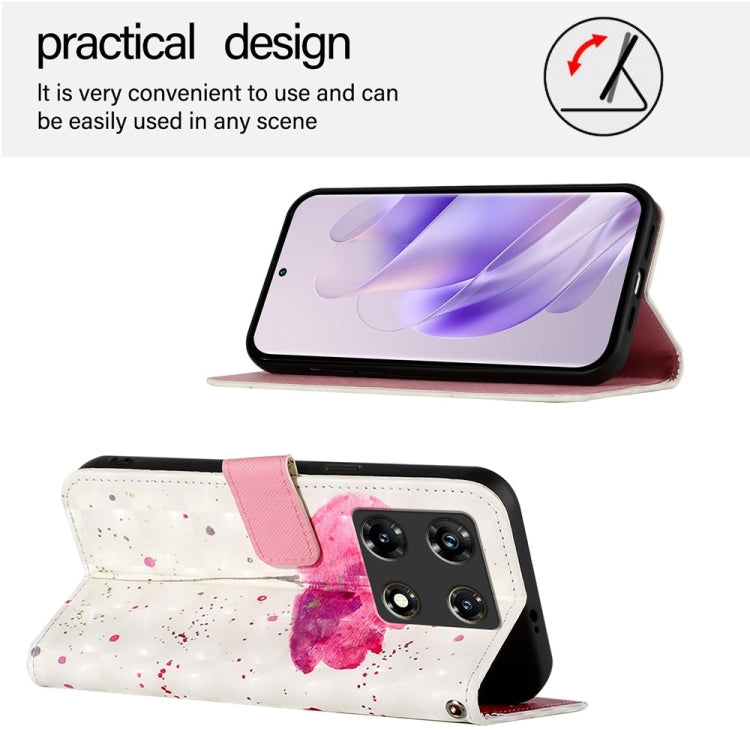 For Infinix Note 30 5G / Note 30 Pro 3D Painting Horizontal Flip Leather Phone Case