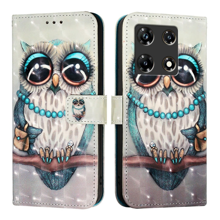 For Infinix Note 30 5G / Note 30 Pro 3D Painting Horizontal Flip Leather Phone Case