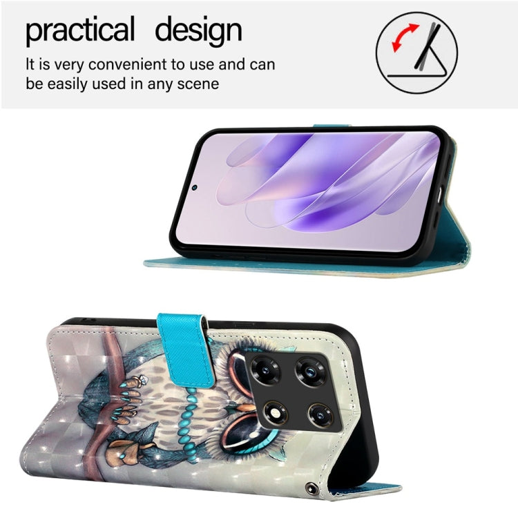 For Infinix Note 30 5G / Note 30 Pro 3D Painting Horizontal Flip Leather Phone Case