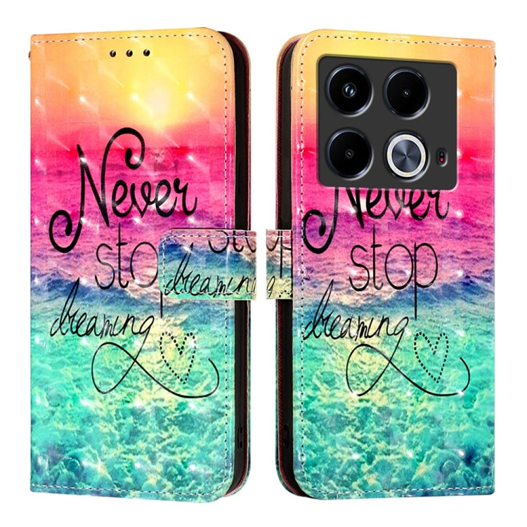 For Infinix Note 40 3D Painting Horizontal Flip Leather Phone Case