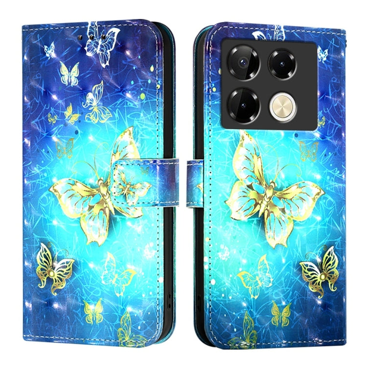 For Infinix Note 40 Pro 4G 3D Painting Horizontal Flip Leather Phone Case