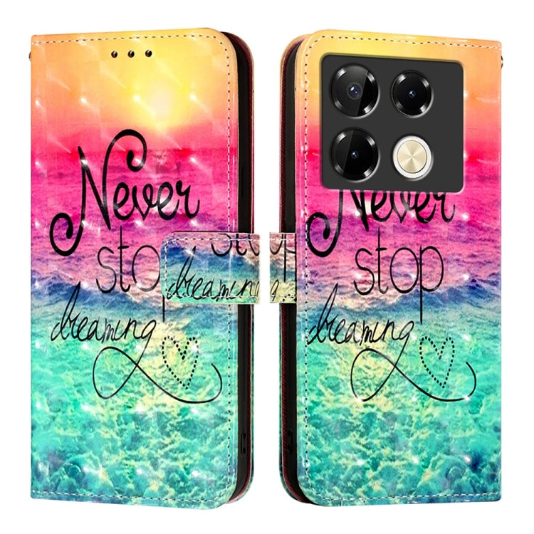 For Infinix Note 40 Pro 4G 3D Painting Horizontal Flip Leather Phone Case