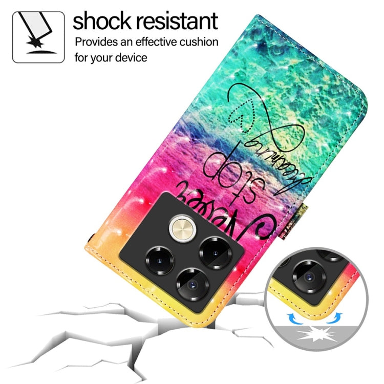 For Infinix Note 40 Pro 4G 3D Painting Horizontal Flip Leather Phone Case