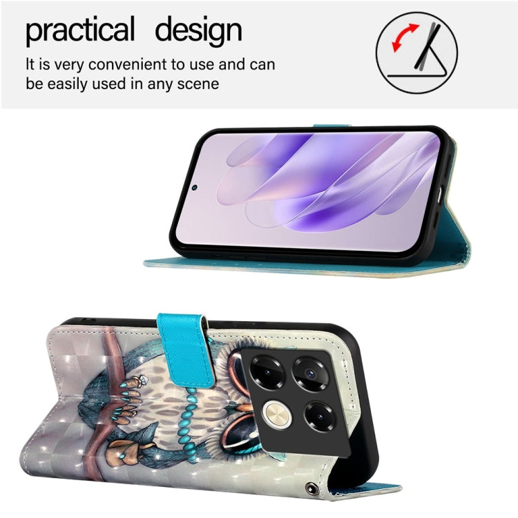 For Infinix Note 40 Pro 5G 3D Painting Horizontal Flip Leather Phone Case