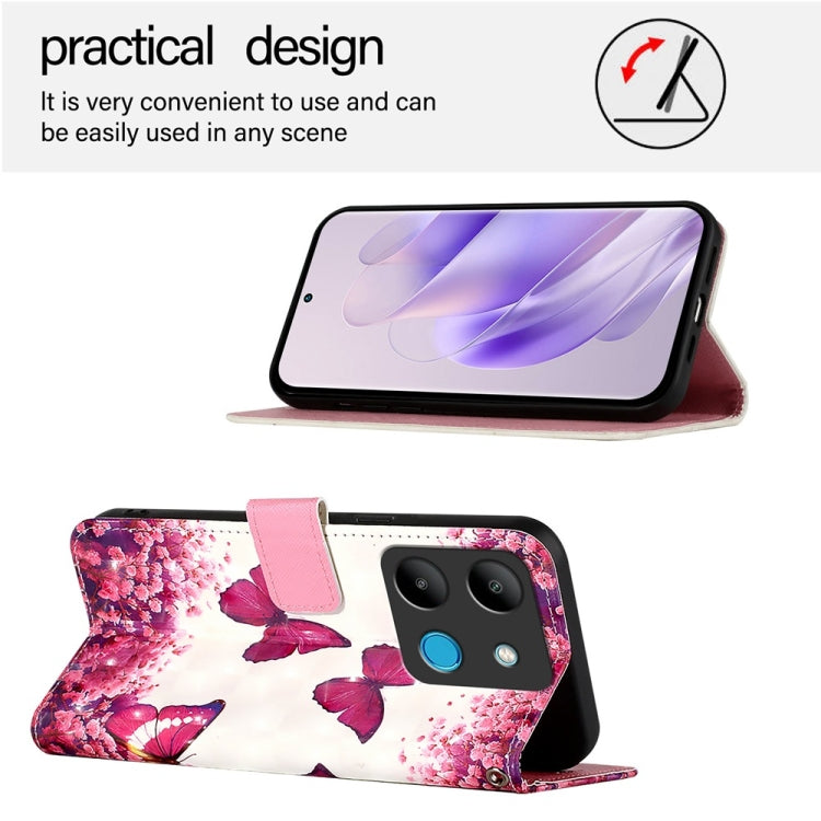 For Infinix Smart 7 3D Painting Horizontal Flip Leather Phone Case