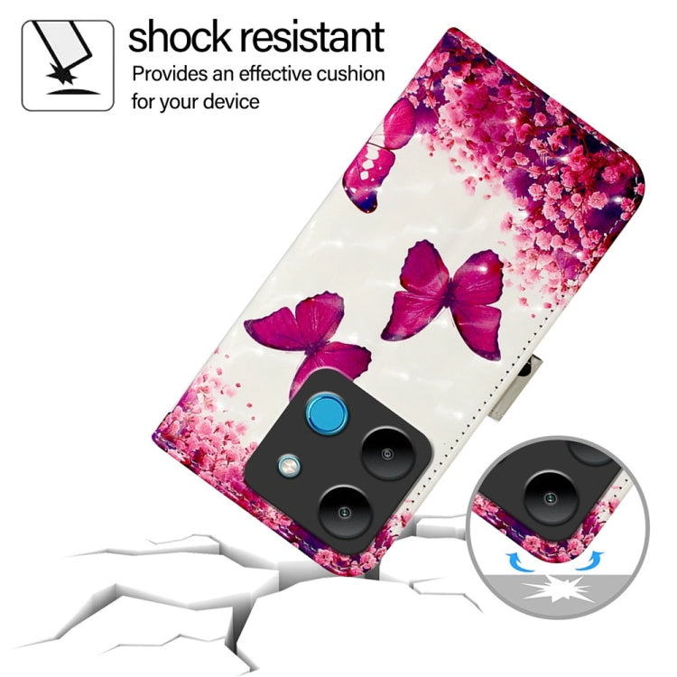 For Infinix Smart 7 3D Painting Horizontal Flip Leather Phone Case