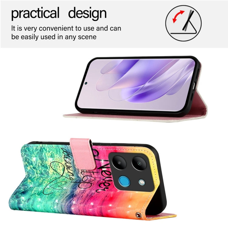For Infinix Smart 7 3D Painting Horizontal Flip Leather Phone Case