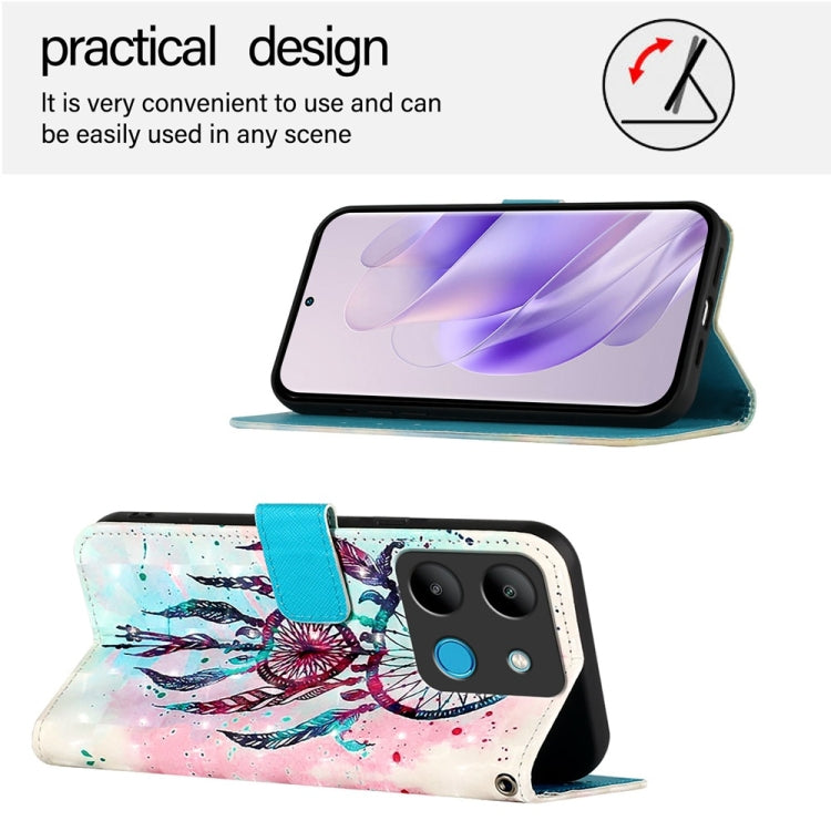 For Infinix Smart 7 3D Painting Horizontal Flip Leather Phone Case