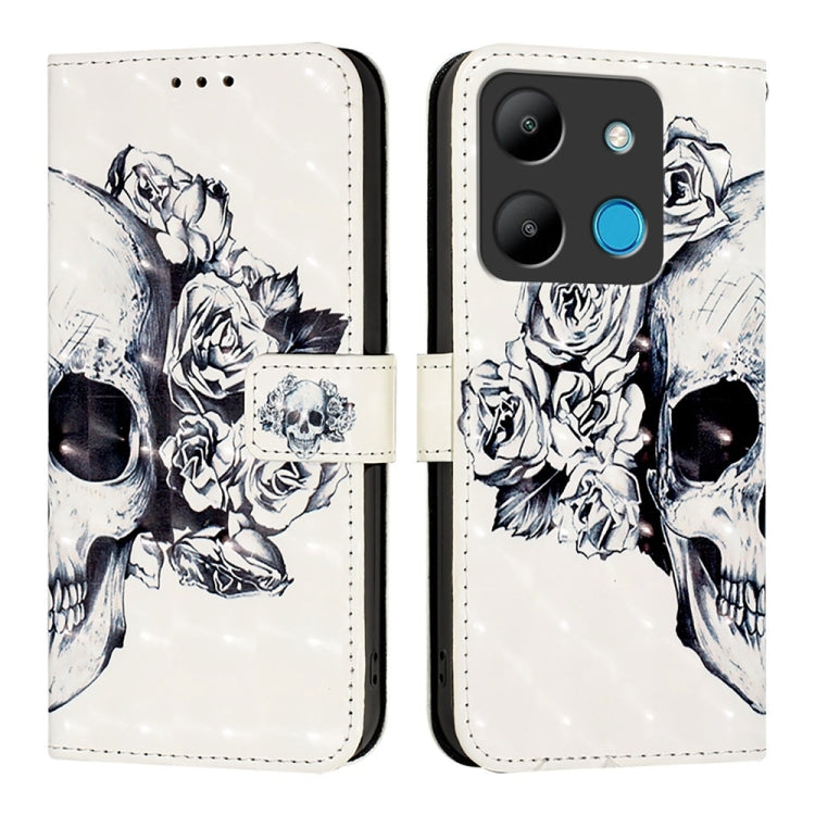 For Infinix Smart 7 3D Painting Horizontal Flip Leather Phone Case