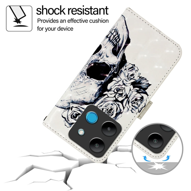For Infinix Smart 7 3D Painting Horizontal Flip Leather Phone Case