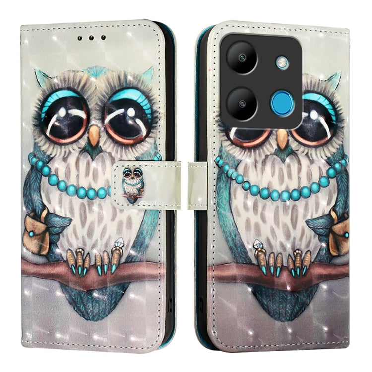For Infinix Smart 7 3D Painting Horizontal Flip Leather Phone Case