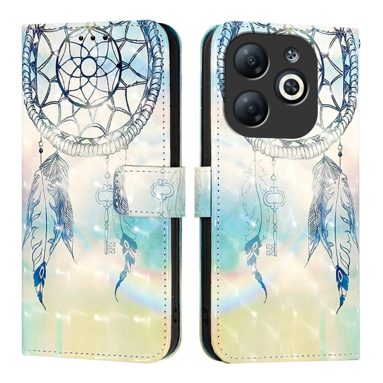 For Infinix Smart 8 3D Painting Horizontal Flip Leather Phone Case