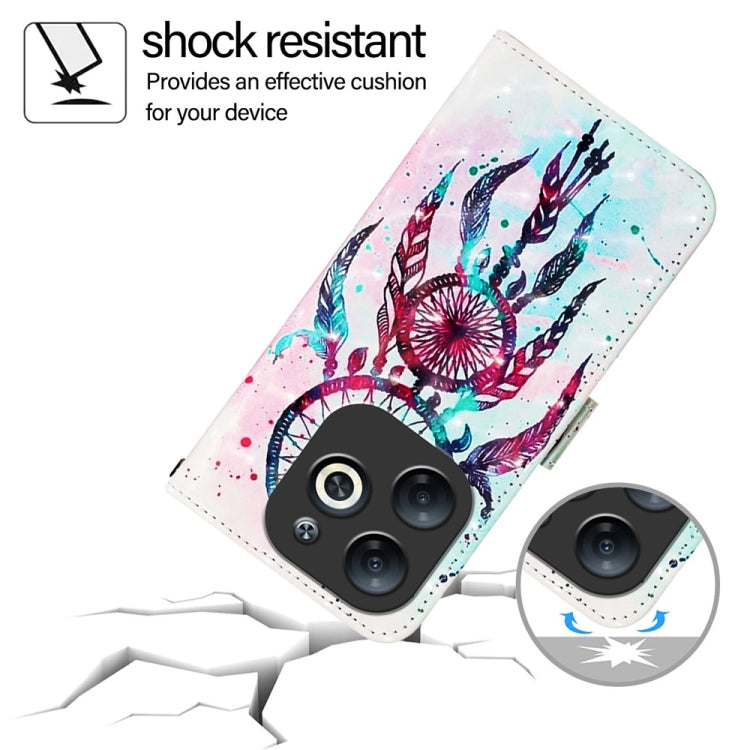 For Infinix Smart 8 3D Painting Horizontal Flip Leather Phone Case