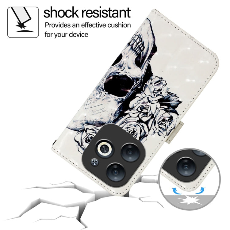 For Infinix Smart 8 3D Painting Horizontal Flip Leather Phone Case