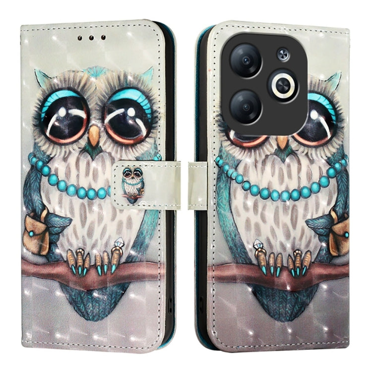 For Infinix Smart 8 3D Painting Horizontal Flip Leather Phone Case