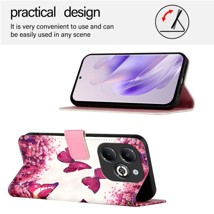 For Infinix Smart 8 Plus / Smart 8 Pro 3D Painting Horizontal Flip Leather Phone Case
