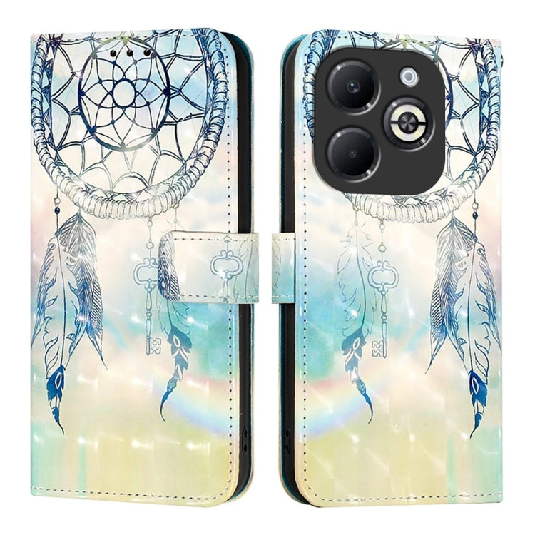 For Infinix Smart 8 Plus / Smart 8 Pro 3D Painting Horizontal Flip Leather Phone Case