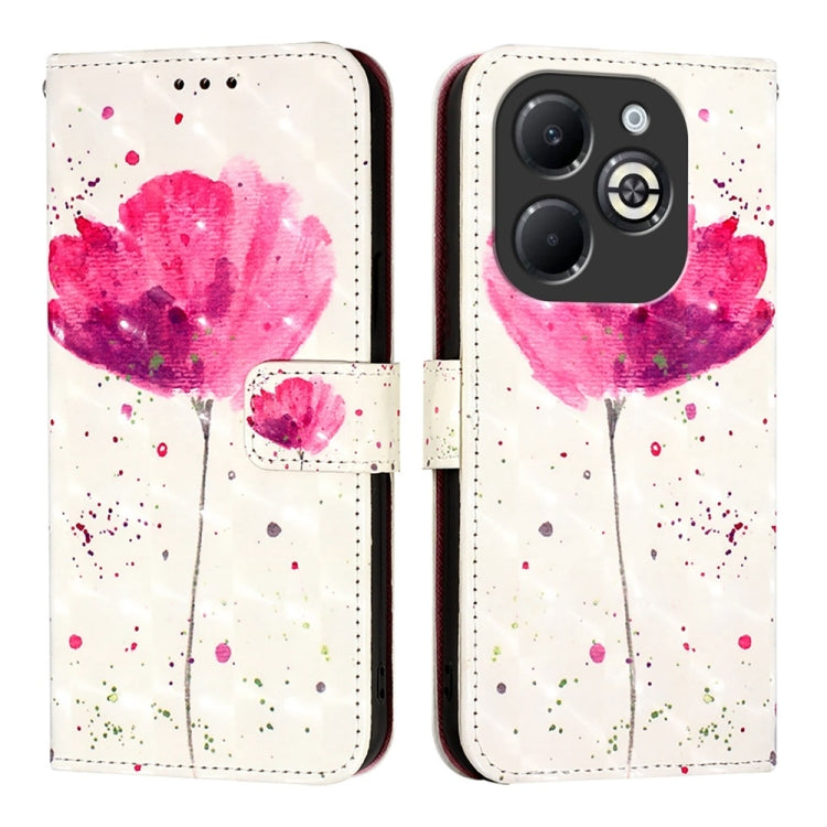 For Infinix Smart 8 Plus / Smart 8 Pro 3D Painting Horizontal Flip Leather Phone Case
