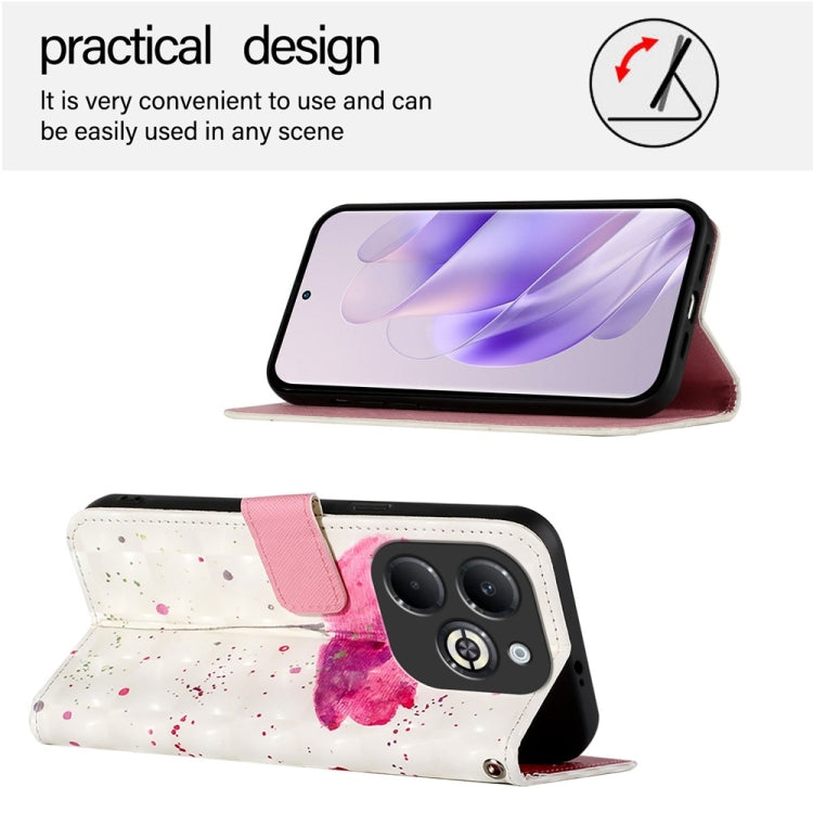 For Infinix Smart 8 Plus / Smart 8 Pro 3D Painting Horizontal Flip Leather Phone Case