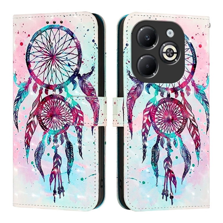 For Infinix Smart 8 Plus / Smart 8 Pro 3D Painting Horizontal Flip Leather Phone Case