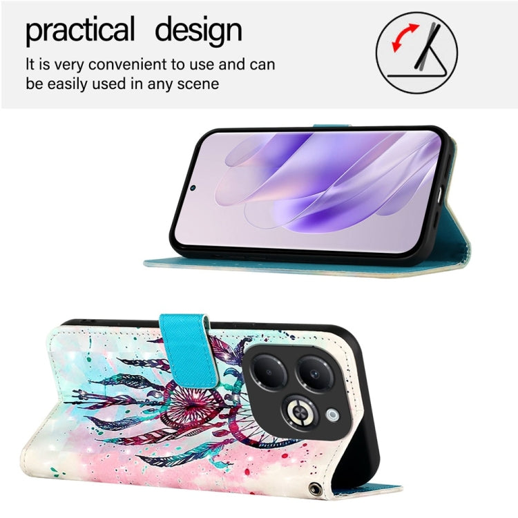 For Infinix Smart 8 Plus / Smart 8 Pro 3D Painting Horizontal Flip Leather Phone Case