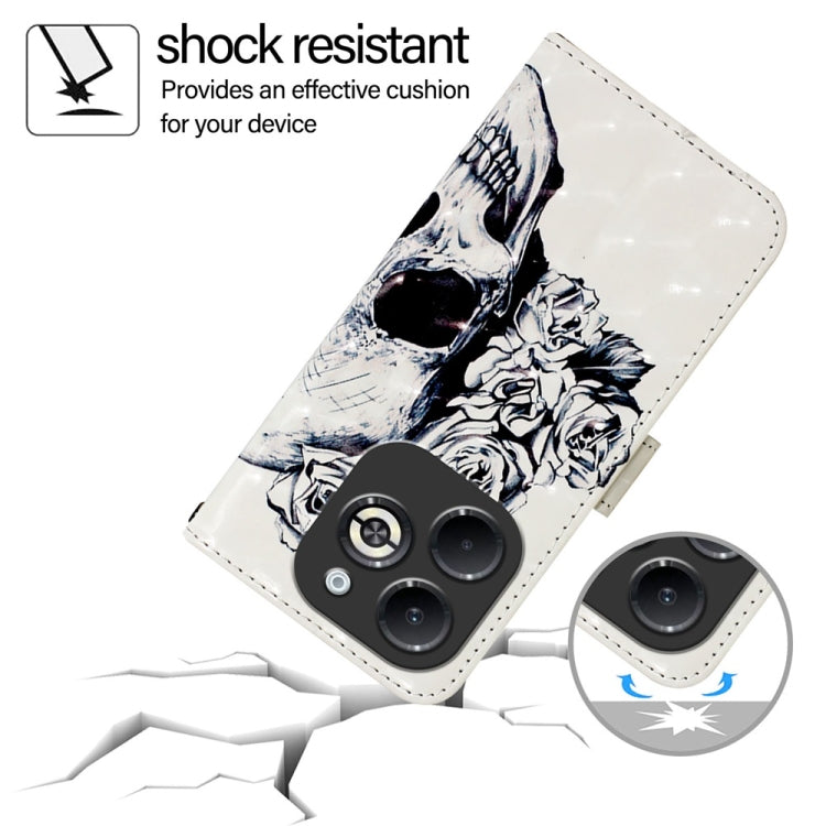 For Infinix Smart 8 Plus / Smart 8 Pro 3D Painting Horizontal Flip Leather Phone Case