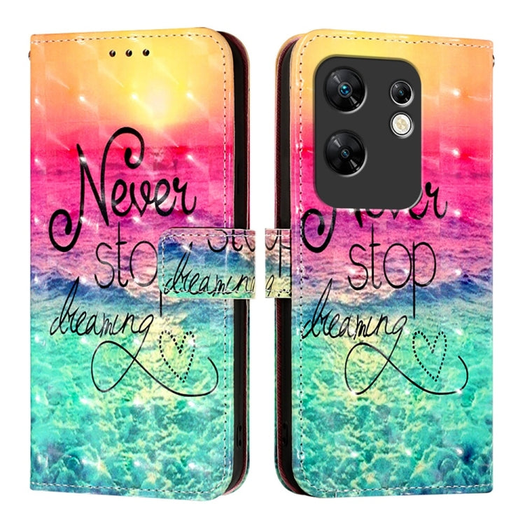 For Infinix Zero 30 4G 3D Painting Horizontal Flip Leather Phone Case