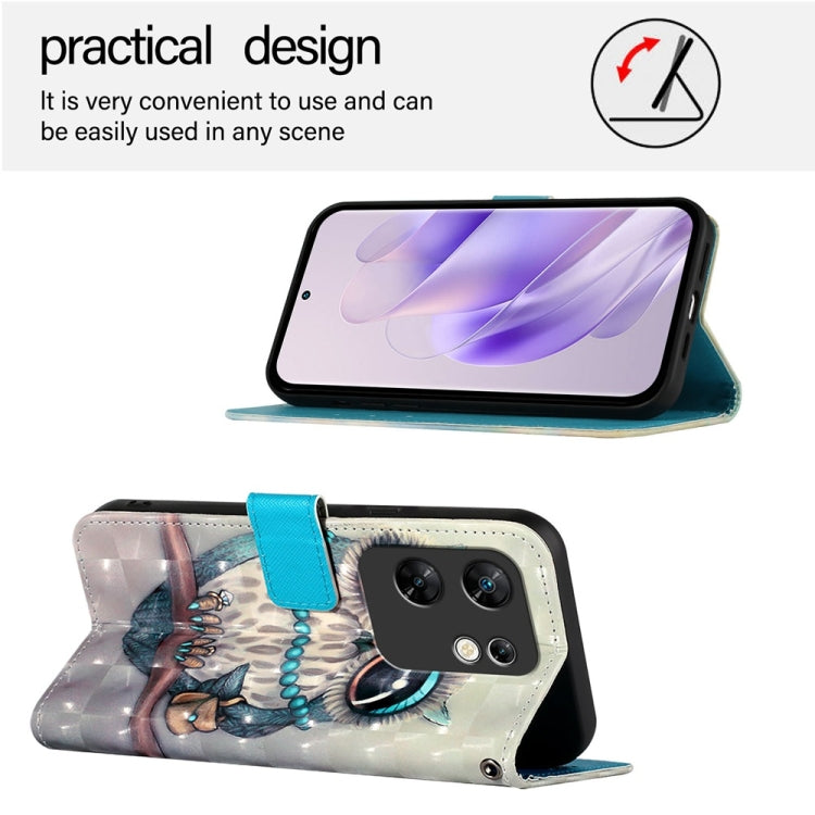 For Infinix Zero 30 4G 3D Painting Horizontal Flip Leather Phone Case