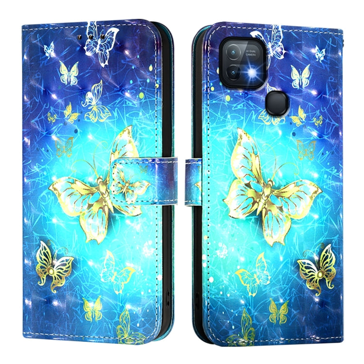 For Infinix Hot 10i 3D Painting Horizontal Flip Leather Phone Case