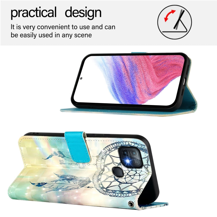For Infinix Hot 10i 3D Painting Horizontal Flip Leather Phone Case