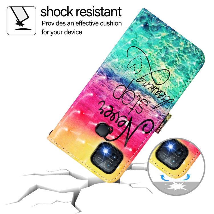 For Infinix Hot 10i 3D Painting Horizontal Flip Leather Phone Case