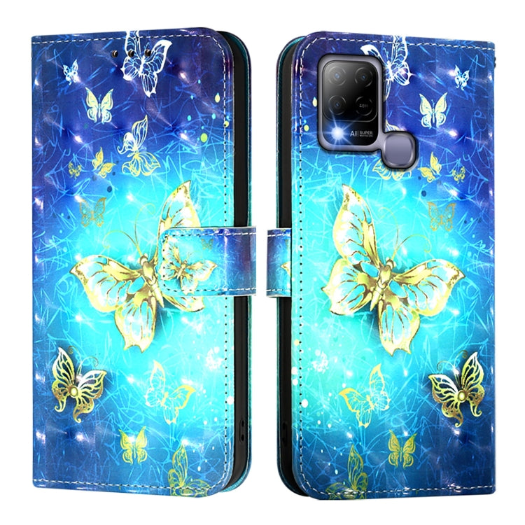 For Infinix Hot 10T / 10S 3D Painting Horizontal Flip Leather Phone Case