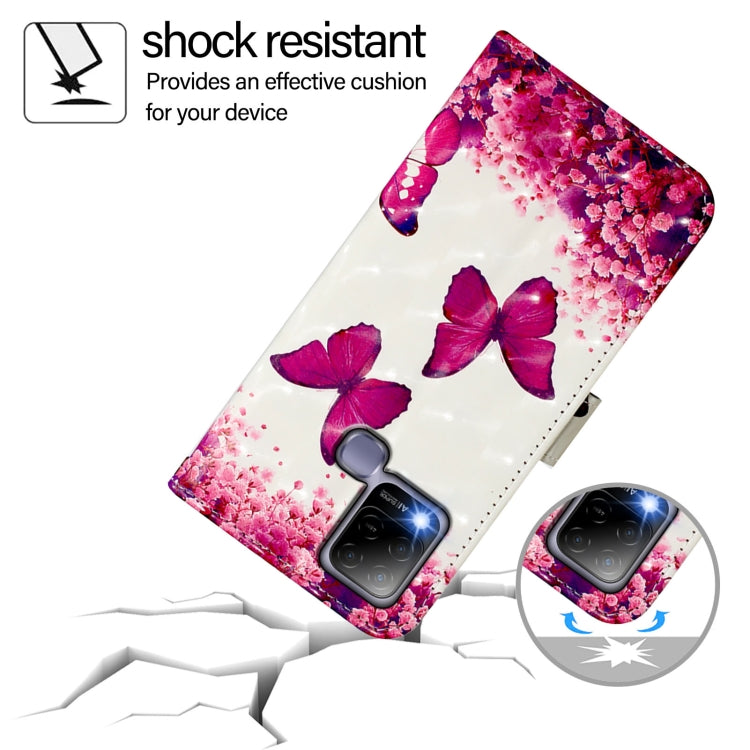 For Infinix Hot 10T / 10S 3D Painting Horizontal Flip Leather Phone Case