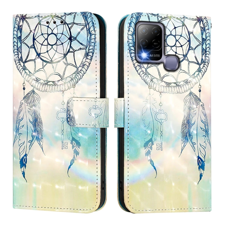 For Infinix Hot 10T / 10S 3D Painting Horizontal Flip Leather Phone Case