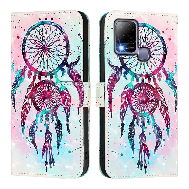 For Infinix Hot 10T / 10S 3D Painting Horizontal Flip Leather Phone Case