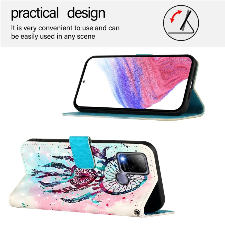 For Infinix Hot 10T / 10S 3D Painting Horizontal Flip Leather Phone Case