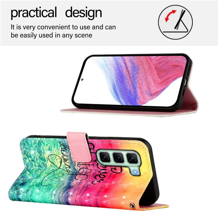 For Infinix Hot 50 4G 3D Painting Horizontal Flip Leather Phone Case