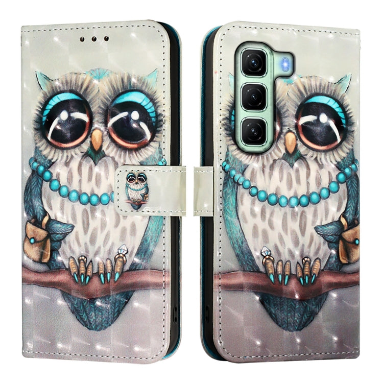For Infinix Hot 50 4G 3D Painting Horizontal Flip Leather Phone Case